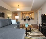 Living Room Free WiFi Fully Furnished Apartment Suite The Keelson Kings Wharf Dartmouth NS