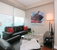 Living Room Free WiFi Fully Furnished Apartment Suite Toronto