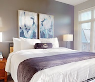 Principal Bedroom King Mattress Fully Furnished Apartment Suite Oakville