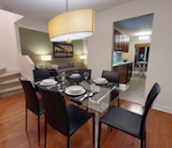 Dining Room Fully Furnished Apartment Suite Ottawa