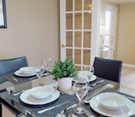 Dining Room Fully Furnished Apartment Suite Mississauga