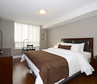 Master Bedroom Queen Mattress Fully Furnished Apartment Suite North York