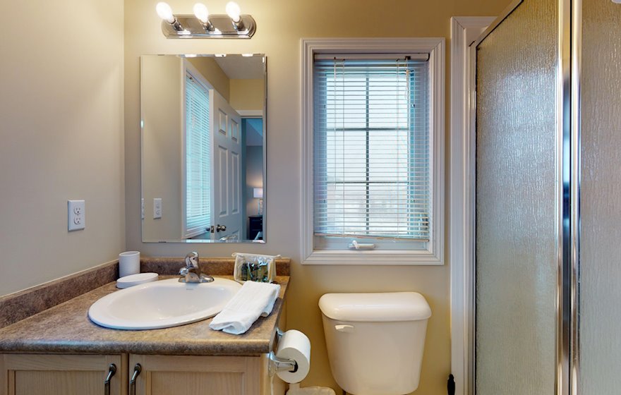 Master Bathroom Walk In Shower Fully Furnished Apartment Suite Kitchener