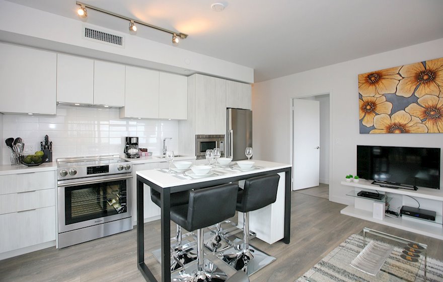 Kitchen Fully Equipped Five Appliances Stainless Steel Midtown Toronto
